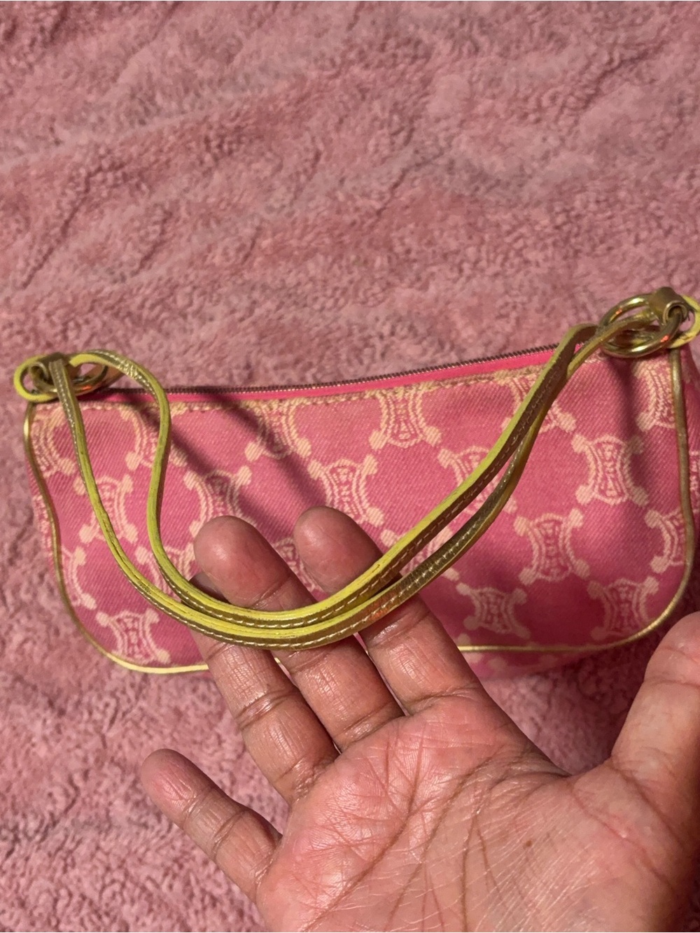 Celine Pink Macadam Pochette bag - Picture 6 of 15